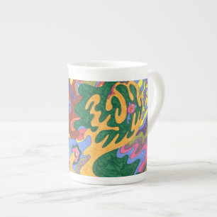 Taza De Porcelana Arte abstracto de "oro"