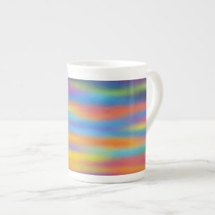 Taza De Porcelana Arte abstracto del cielo del atardecer del desiert