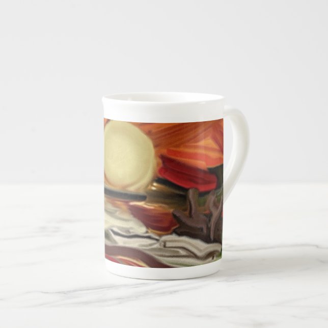 Taza De Porcelana Arte abstracto del Suroeste de los Cielos (Derecha)