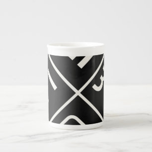 Taza De Porcelana Arte caligráfico coreano"