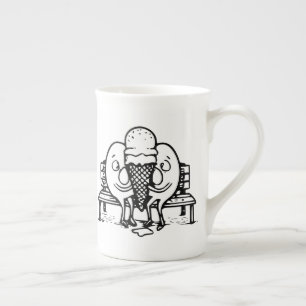 Taza De Porcelana Arte de huevo RG RA