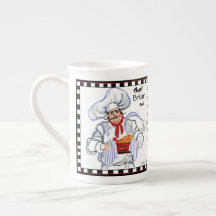 Arte de Mug Chef francés grasoso