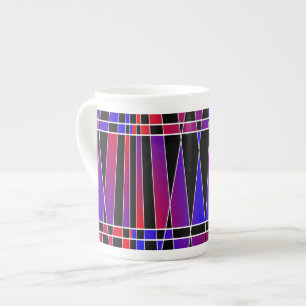 Taza De Porcelana Arte Deco "fracturado" por Kenneth Yoncich