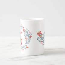 Arte folclórico escandinavo Velkommen Mug