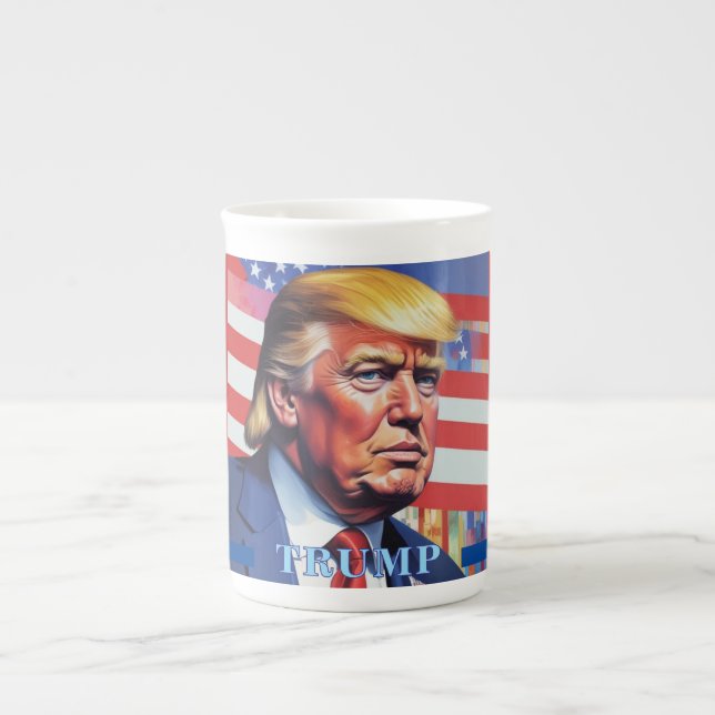 Taza De Porcelana Arte pop de Donald Trump (Frente)