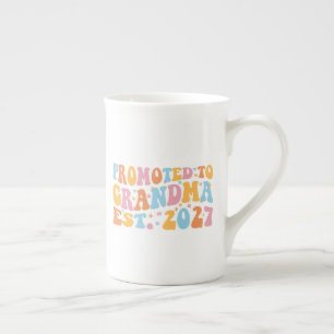 Taza De Porcelana Ascendida a Abuela Est 2027 Nueva Nana