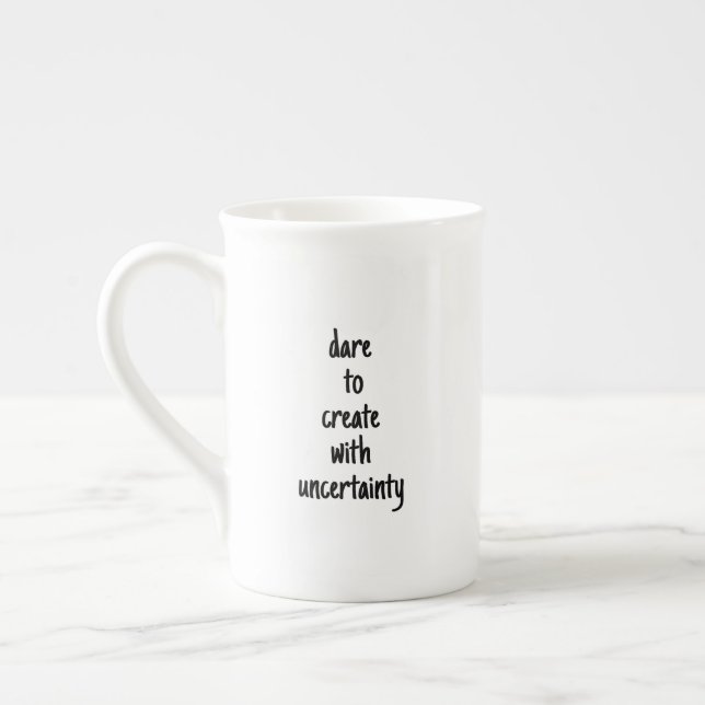 Taza De Porcelana Atrévase A Crear Mug Especializado (Izquierda)
