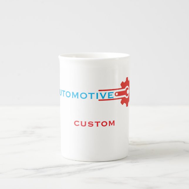 Taza De Porcelana Automotive Gear Logo (Frente)