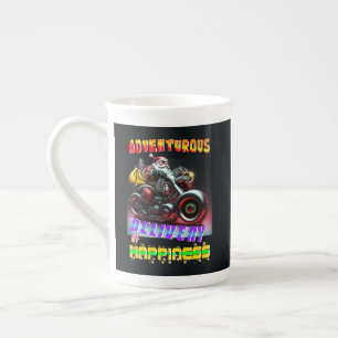 Taza De Porcelana Aventurosa Entrega De La Felicidad