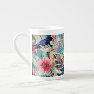 Taza De Porcelana Aves cortas Hueso China Mug
