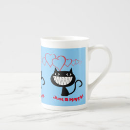Taza De Porcelana Azul Cielo Claro