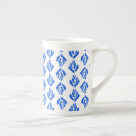 Taza De Porcelana Azul mediterráneo
