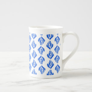 Taza De Porcelana Azul mediterráneo