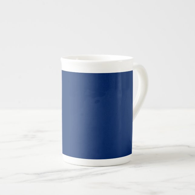 Taza De Porcelana Azul Real Sólido (Derecha)