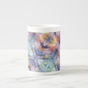 Taza De Porcelana Azulejo de Paisaje Onírico en Espiral - Impresión