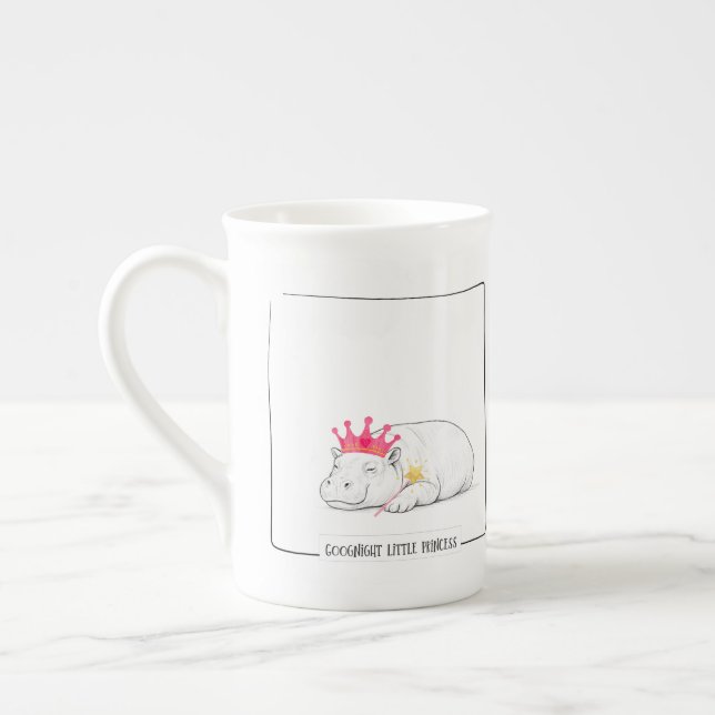 Taza De Porcelana Baby Pygmy Hippo Princess Mug (Izquierda)
