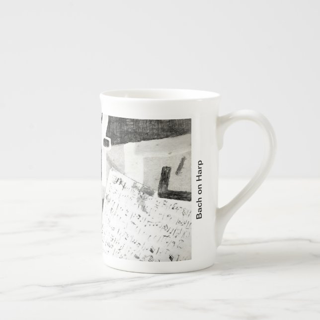 Taza De Porcelana Bach en la arpa (Derecha)
