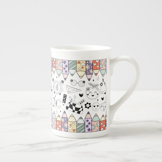 Taza De Porcelana Back To School (Derecha)