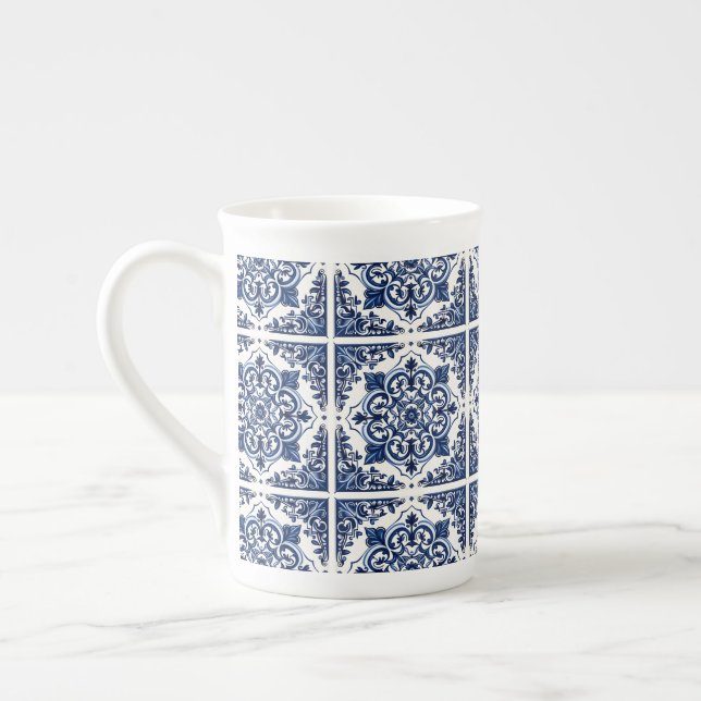 Taza De Porcelana Baldosas mediterráneas, portuguesas, azulejo, mall (Izquierda)