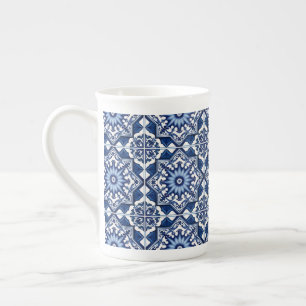 Taza De Porcelana Baldosas mediterráneas, portuguesas, azulejo, mall