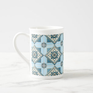 Taza De Porcelana Baldosas mediterráneas, portuguesas, azulejo, mall
