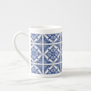 Taza De Porcelana Baldosas mediterráneas, portuguesas, azulejo, mall