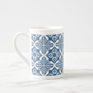 Taza De Porcelana Baldosas mediterráneas, portuguesas, azulejo, mall