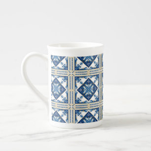 Taza De Porcelana Baldosas mediterráneas, portuguesas, azulejo, mall