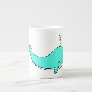 Taza De Porcelana Ballena, Mar, Agua