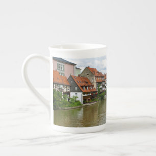 Taza De Porcelana Bamberg Baviera Río Regnitz Efecto de Pintura Arte