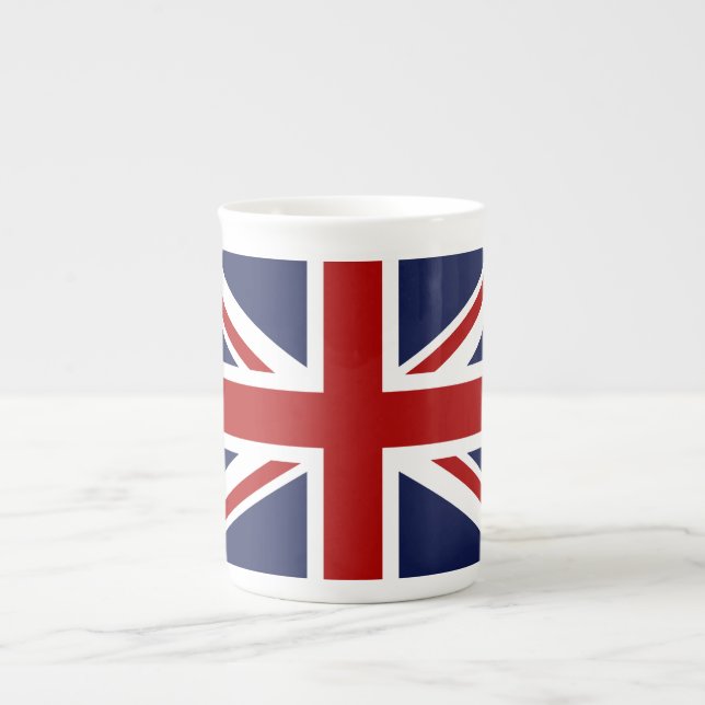 Taza De Porcelana Bandera 3 de Inglaterra (Frente)