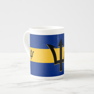 Taza De Porcelana Bandera de Barbados