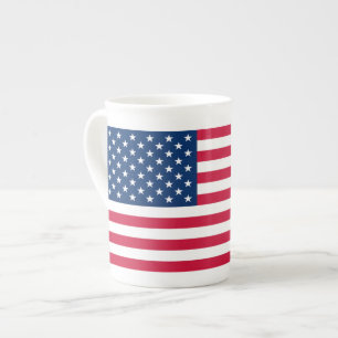 Taza De Porcelana Bandera de Estados Unidos - Estados Unidos de Amé
