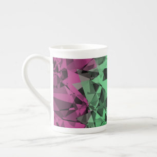 Taza De Porcelana Bandera de orgullo polissexual groovy ecléctica re