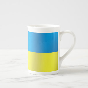 Taza De Porcelana Bandera de Ucrania