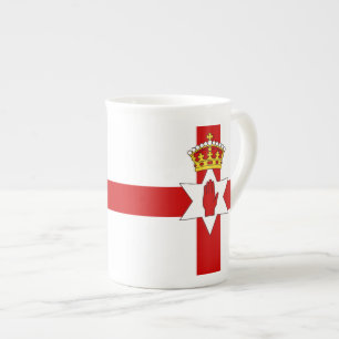 Taza De Porcelana Bandera de ultramar de Irlanda del Norte