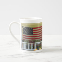 Taza De Porcelana Bandera del Día de la Independencia - Viñedo de Ma