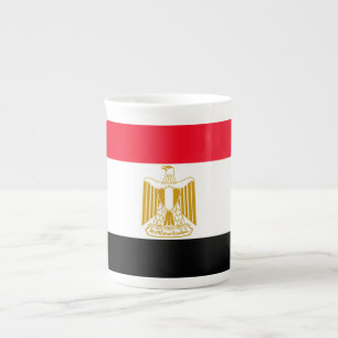Taza De Porcelana Bandera egipcia