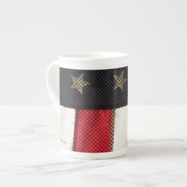 Taza De Porcelana Bandera estadounidense patriótica arte fotográfico