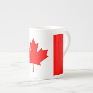 Taza De Porcelana Bandera Nacional Patriótica de CANADÁ