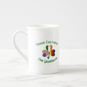 Taza De Porcelana Banderas personalizadas de Irlanda Alemania Estado