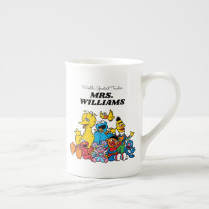 Taza De Porcelana Barrio Sésamo   El mejor profesor del mundo