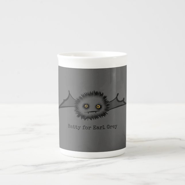 Taza De Porcelana BATTY PARA Bat DE Vampiro EARL GRAY Cute (Frente)