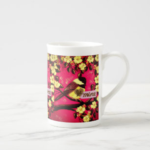 Taza De Porcelana Be Mine Chickadee Cup