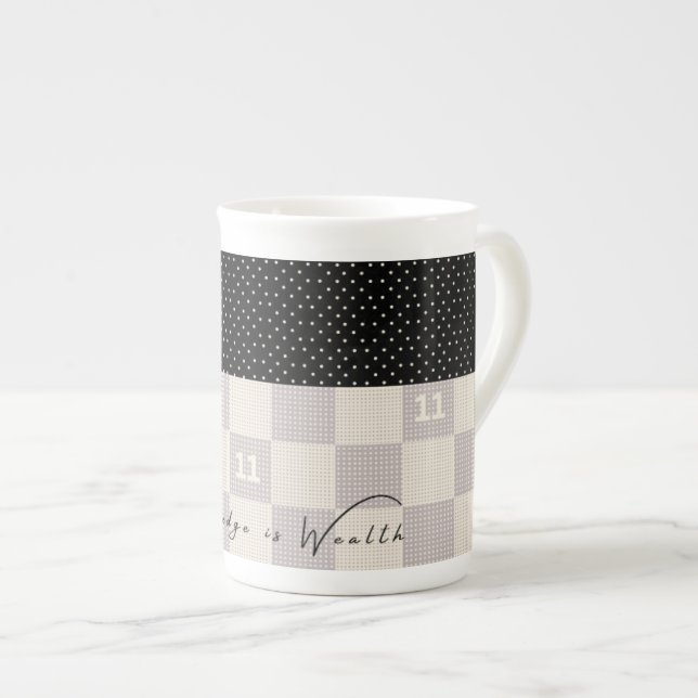 Taza De Porcelana Beige Porcelain Mug (Derecha)