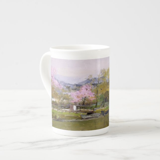 Taza De Porcelana Bello Artes Nagaokakyo Kyoto (Izquierda)