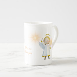 Taza De Porcelana 'Bendito me sea bendiga a ustedes, hijos'