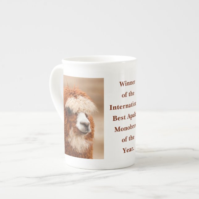 Taza De Porcelana Best Alpaca Monobrow (Izquierda)