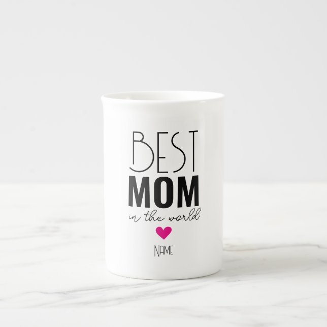 Taza De Porcelana Best mom in the world (Frente)
