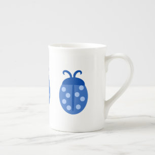 Taza De Porcelana Bichón azul